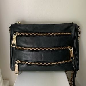 Rebecca Minkoff Mini 5 Zip Leather Crossbody Bag